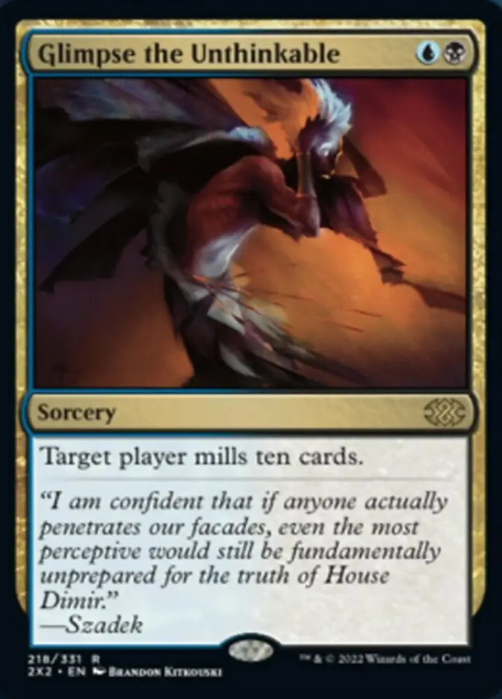 Glimpse the Unthinkable [Double Masters 2022] - MTG Single