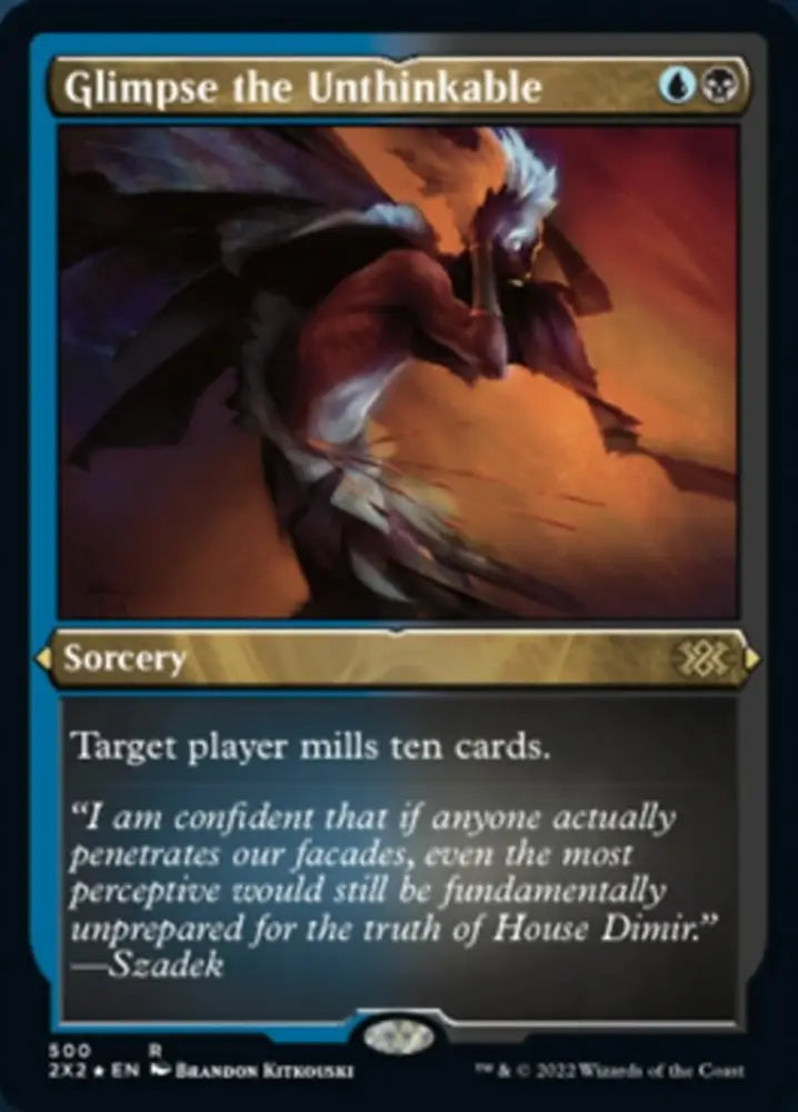 Glimpse the Unthinkable (Foil Etched) [Double Masters 2022] - MTG Single