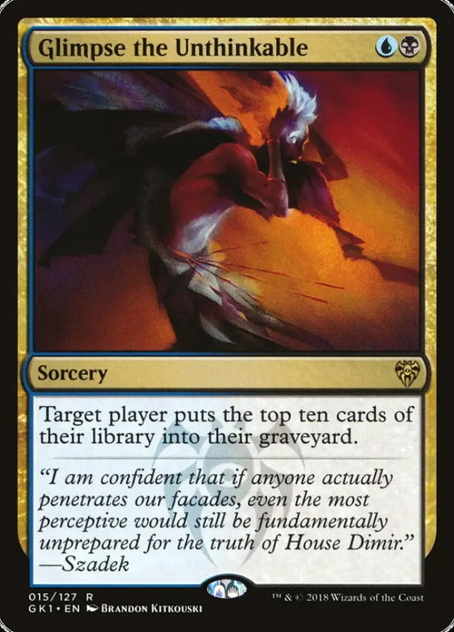 Glimpse the Unthinkable [Guilds of Ravnica Guild Kit] - MTG Single