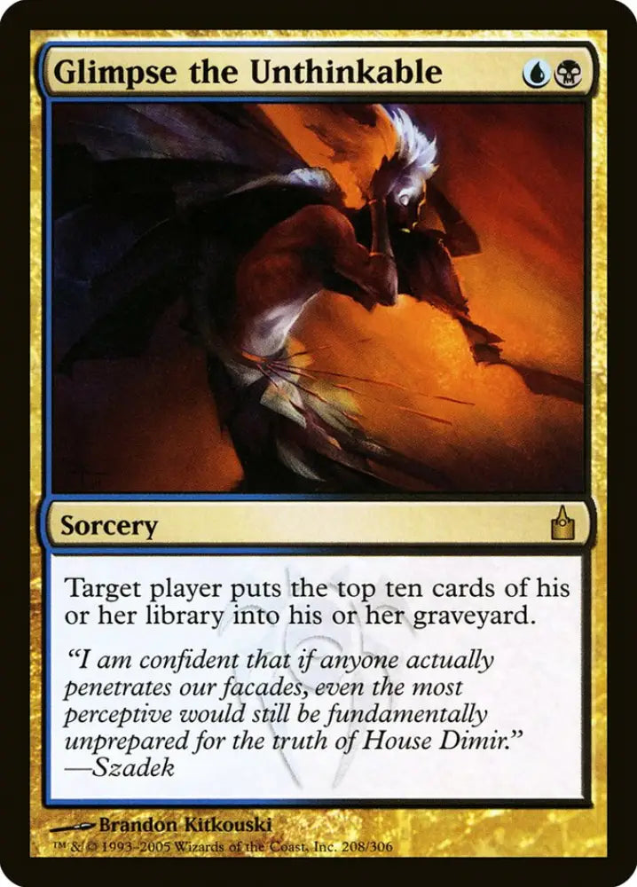 Glimpse the Unthinkable [Ravnica: City of Guilds] - MTG Single