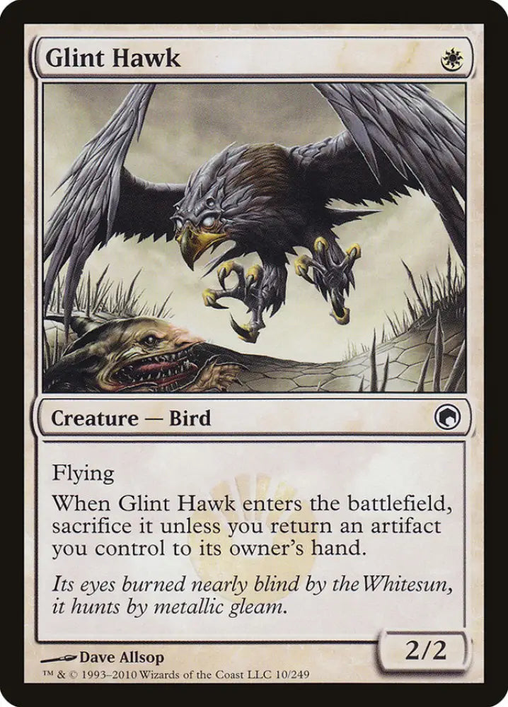 Glint Hawk [Scars of Mirrodin] - MTG Single