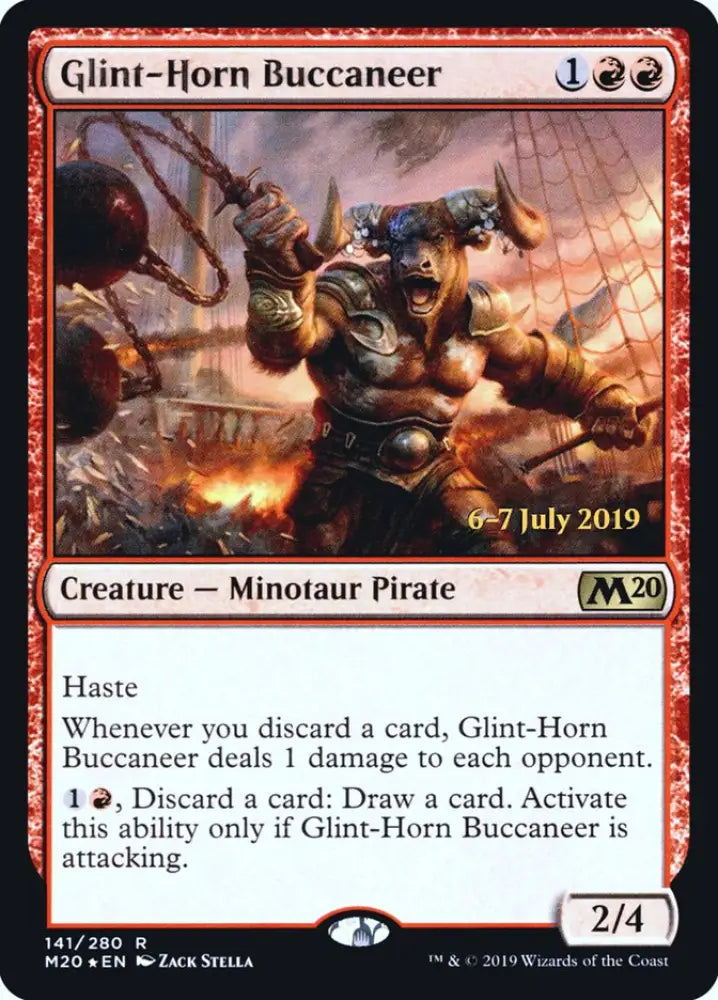 Glint-Horn Buccaneer [Core Set 2020 Prerelease Promos] - MTG Single