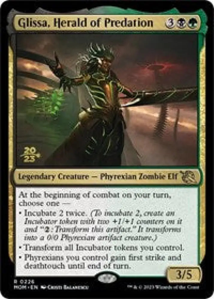 Glissa, Herald of Predation (226) [Prerelease Cards]