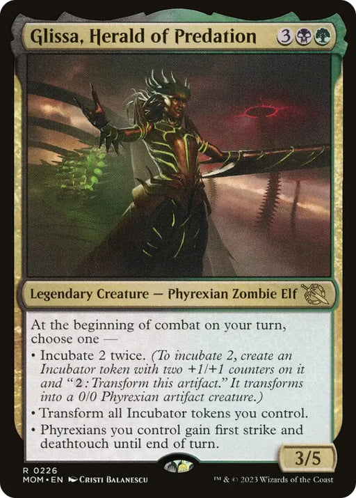 Glissa Herald of Predation [March of the Machine] - MTG Single
