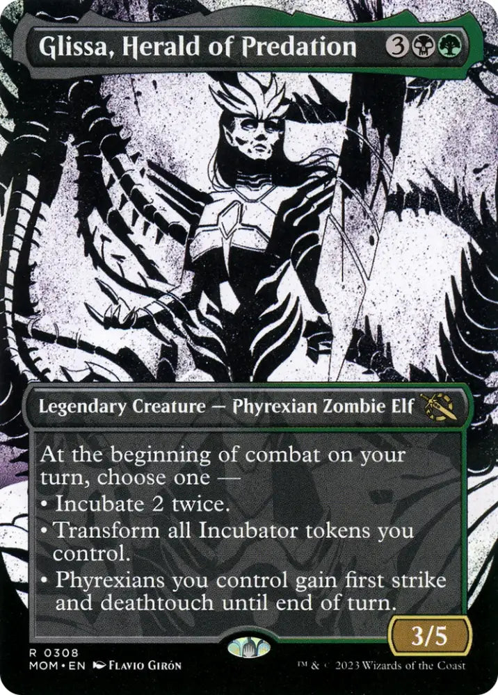 Glissa Herald of Predation (Showcase Planar Booster Fun) [March of the Machine] - MTG Single