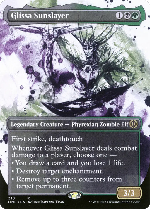 Glissa Sunslayer (Borderless Ichor) [Phyrexia: All Will Be One] - MTG Single