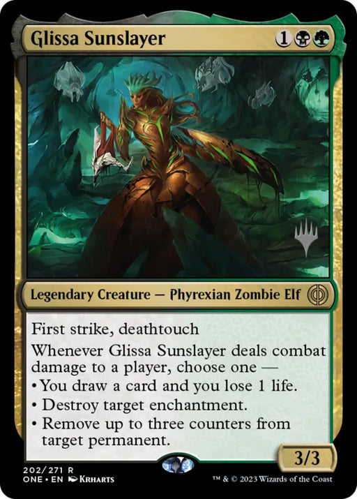Glissa Sunslayer (Promo Pack) [Phyrexia: All Will Be One Promos] - MTG Single