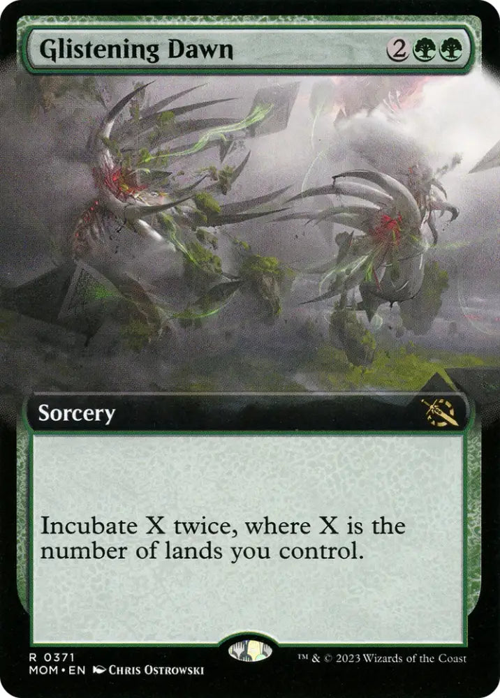 Glistening Dawn (Extended Art) [March of the Machine] - MTG Single