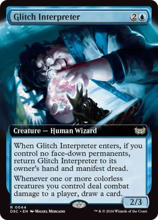Glitch Interpreter (Extended Art) [Duskmourn: House of Horror Commander] - MTG Single