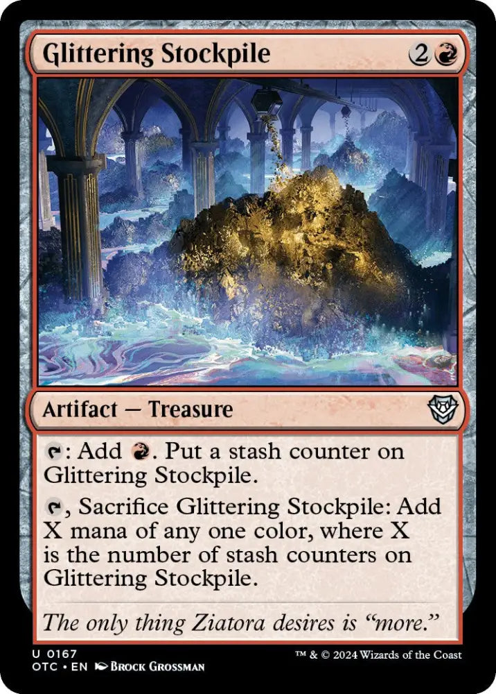 Glittering Stockpile [Outlaws of Thunder Junction Commander] - MTG Single