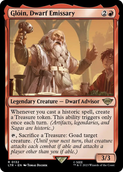 Gloin Dwarf Emissary [The Lord of the Rings: Tales of Middle-Earth] - MTG Single