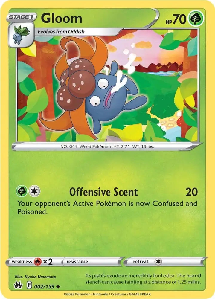 Gloom (002/159) [Sword & Shield: Crown Zenith] - Pokemon Single