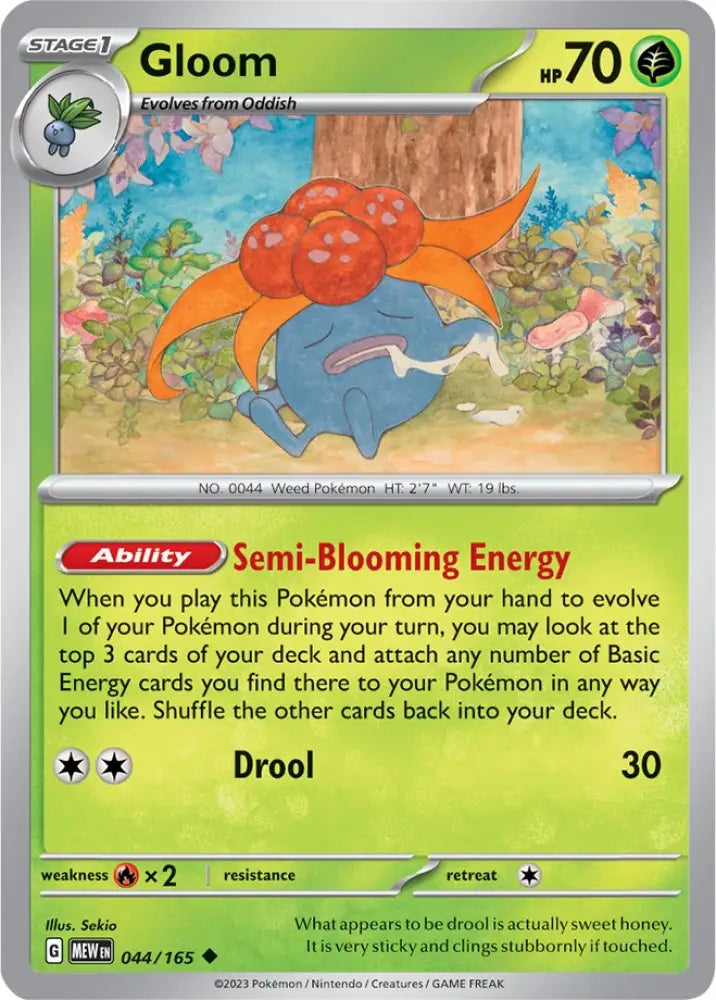 Gloom (044/165) [Scarlet & Violet 151] - Pokemon Single