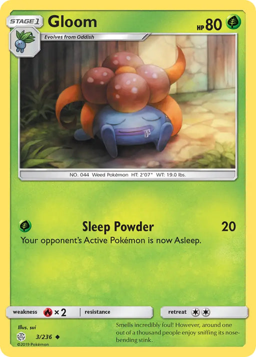 Gloom (3/236) [Sun & Moon: Cosmic Eclipse] - Pokemon Single