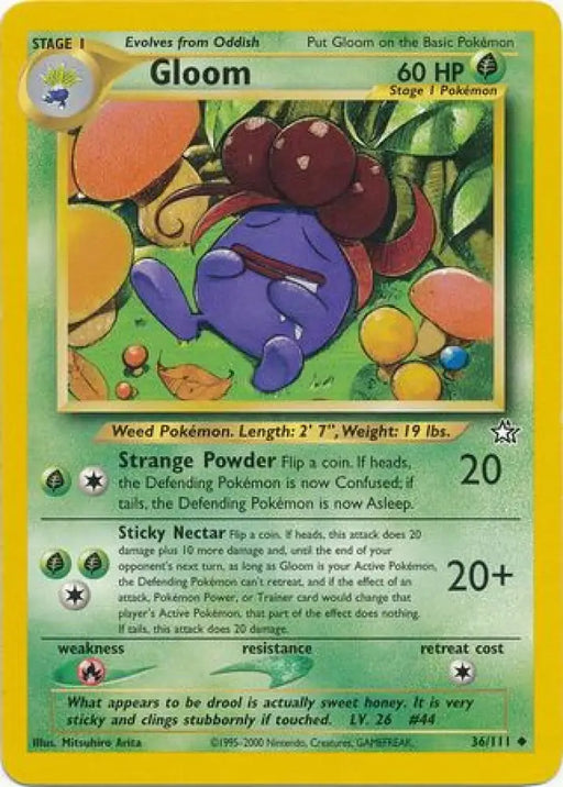 Gloom (36/111) [Neo Genesis Unlimited] - Pokemon Single