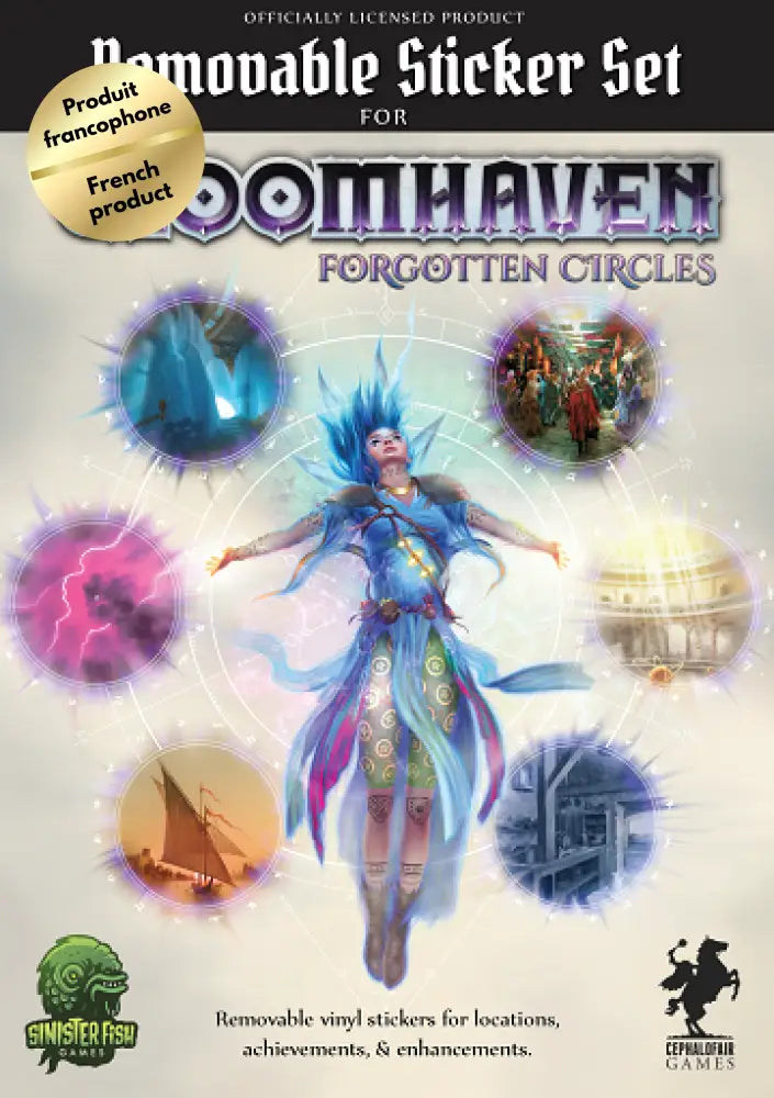 GLOOMHAVEN: LES CERCLES OUBLIÉS: REMOVABLE STICKER SET (FR) - Board Games