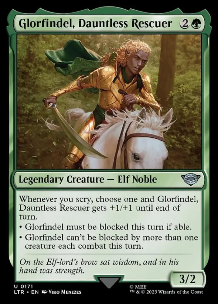 Glorfindel Dauntless Rescuer [The Lord of the Rings: Tales of Middle-Earth] - MTG Single