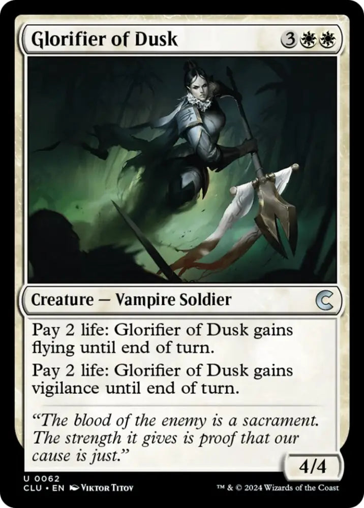Glorifier of Dusk [Ravnica: Clue Edition] - MTG Single