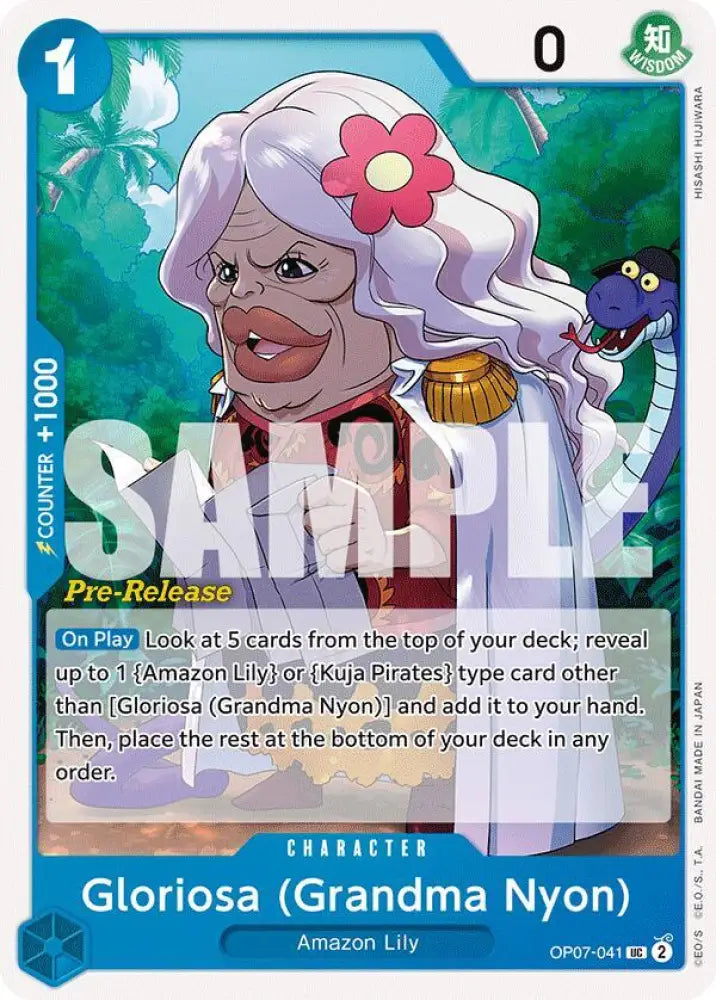 Gloriosa (Grandma Nyon) (OP07-041) [500 Years in the Future Pre-Release Cards]