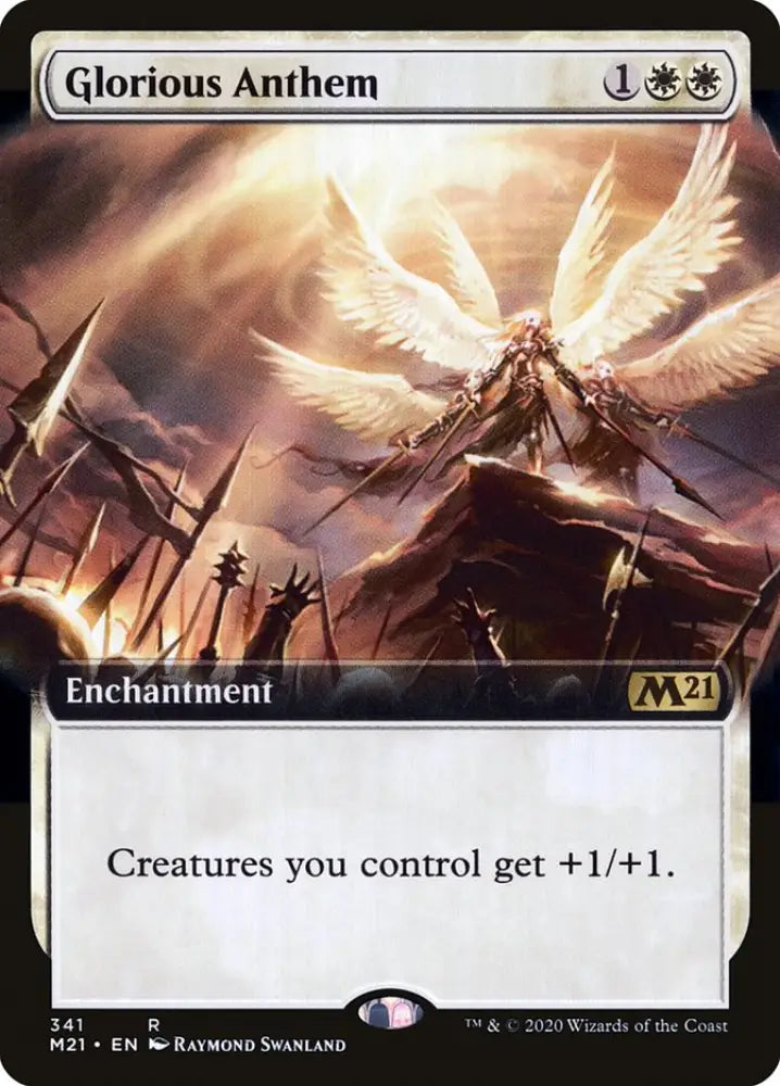 Glorious Anthem (Extended Art) [Core Set 2021] - MTG Single