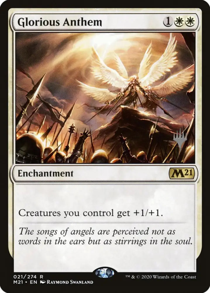 Glorious Anthem (Promo Pack) [Core Set 2021 Promos] - MTG Single