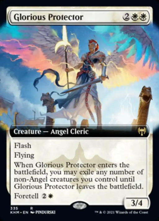 Glorious Protector (Extended Art) [Kaldheim] - MTG Single