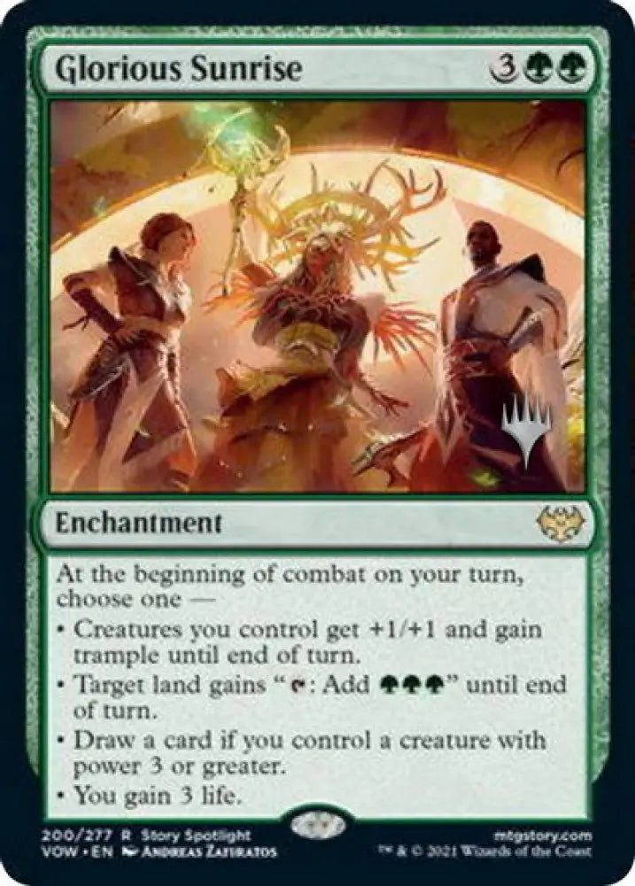 Glorious Sunrise (Promo Pack) [Innistrad: Crimson Vow Promos] - MTG Single