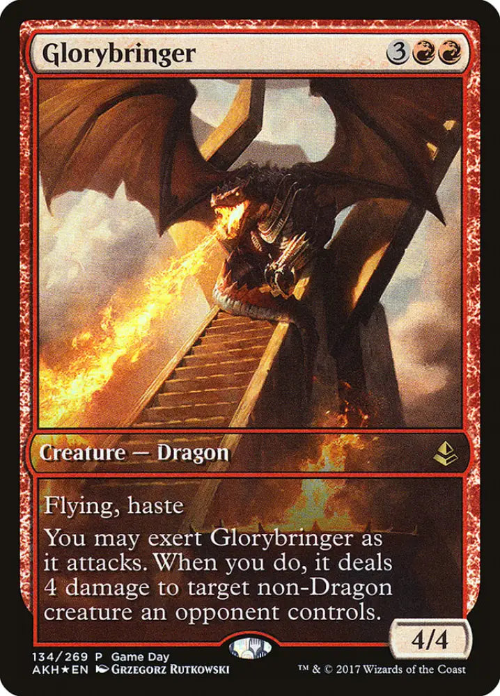 Glorybringer (Game Day) [Amonkhet Promos] - MTG Single