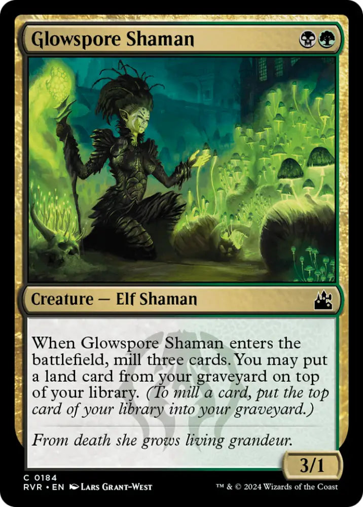 Glowspore Shaman [Ravnica Remastered] - MTG Single