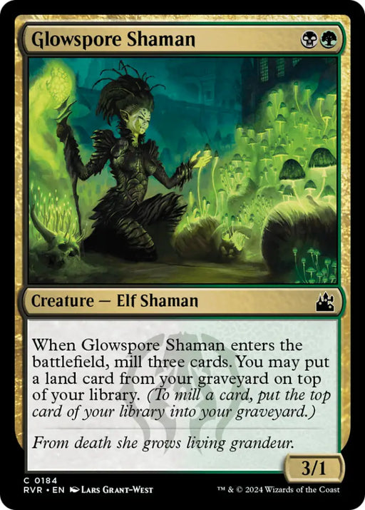 Glowspore Shaman [Ravnica Remastered] - MTG Single