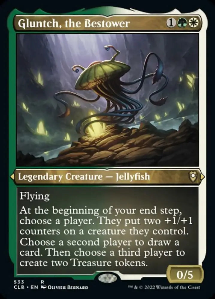 Gluntch the Bestower (Foil Etched) [Commander Legends: Battle for Baldur’s Gate] - MTG Single