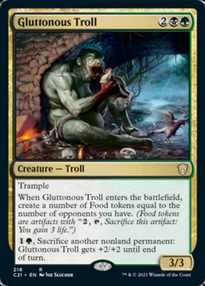 Gluttonous Troll [Commander 2021] - MTG Single