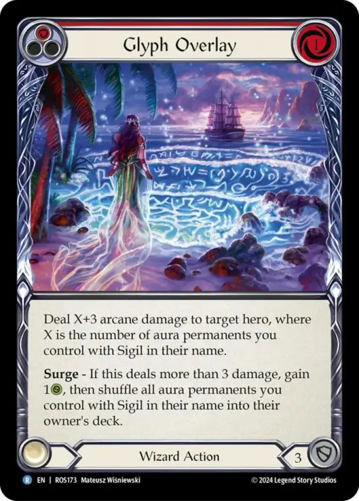 Glyph Overlay (Red) [Rosetta] Rainbow Foil - Flesh And Blood Single