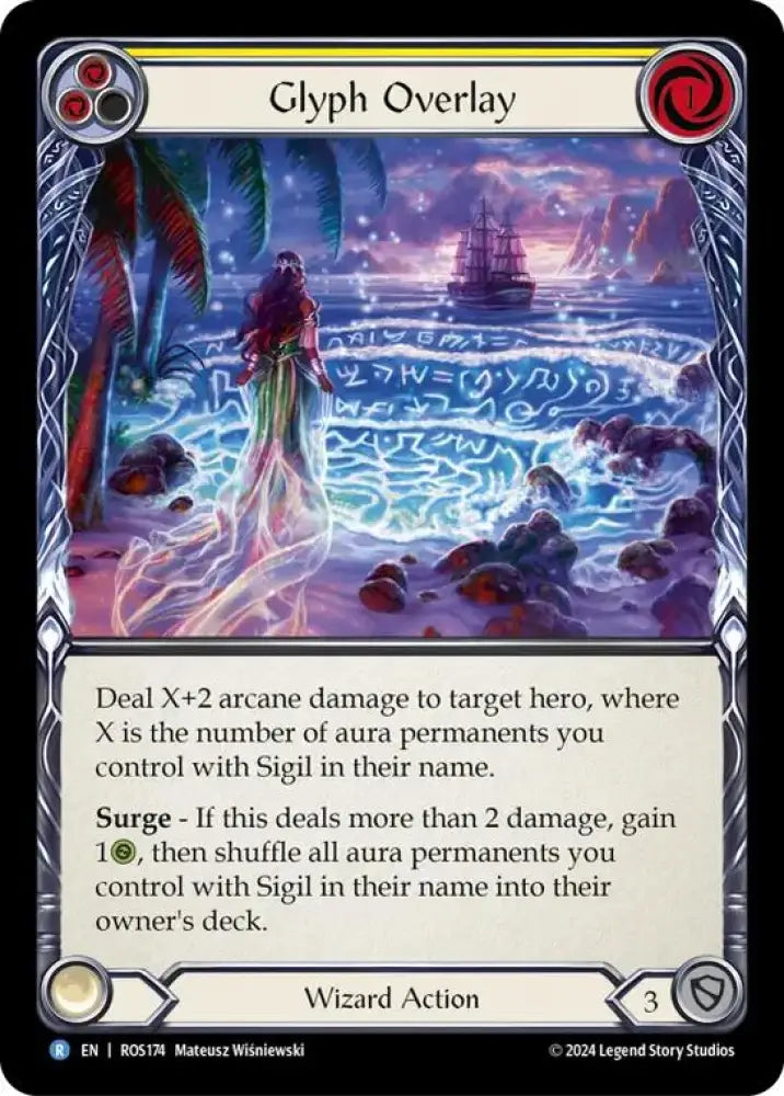 Glyph Overlay (Yellow) [Rosetta] Rainbow Foil - Flesh And Blood Single