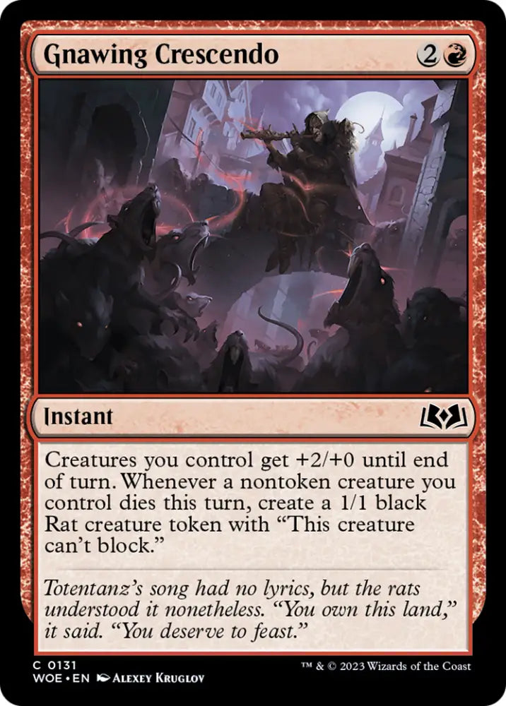 Gnawing Crescendo [Wilds of Eldraine] - MTG Single