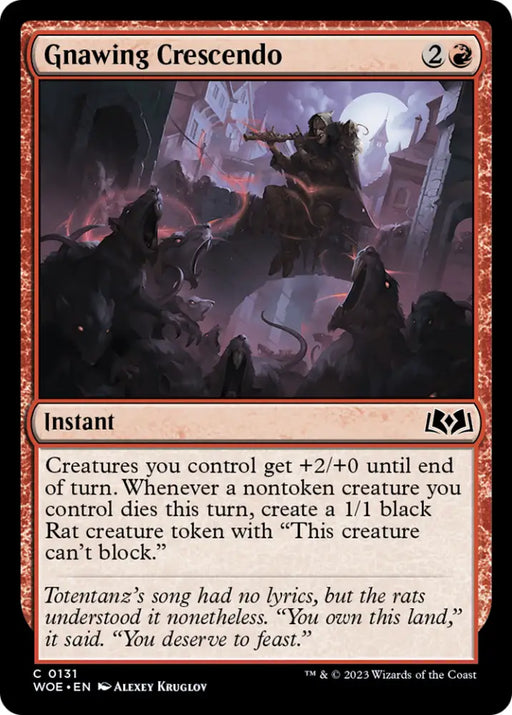 Gnawing Crescendo [Wilds of Eldraine] - MTG Single