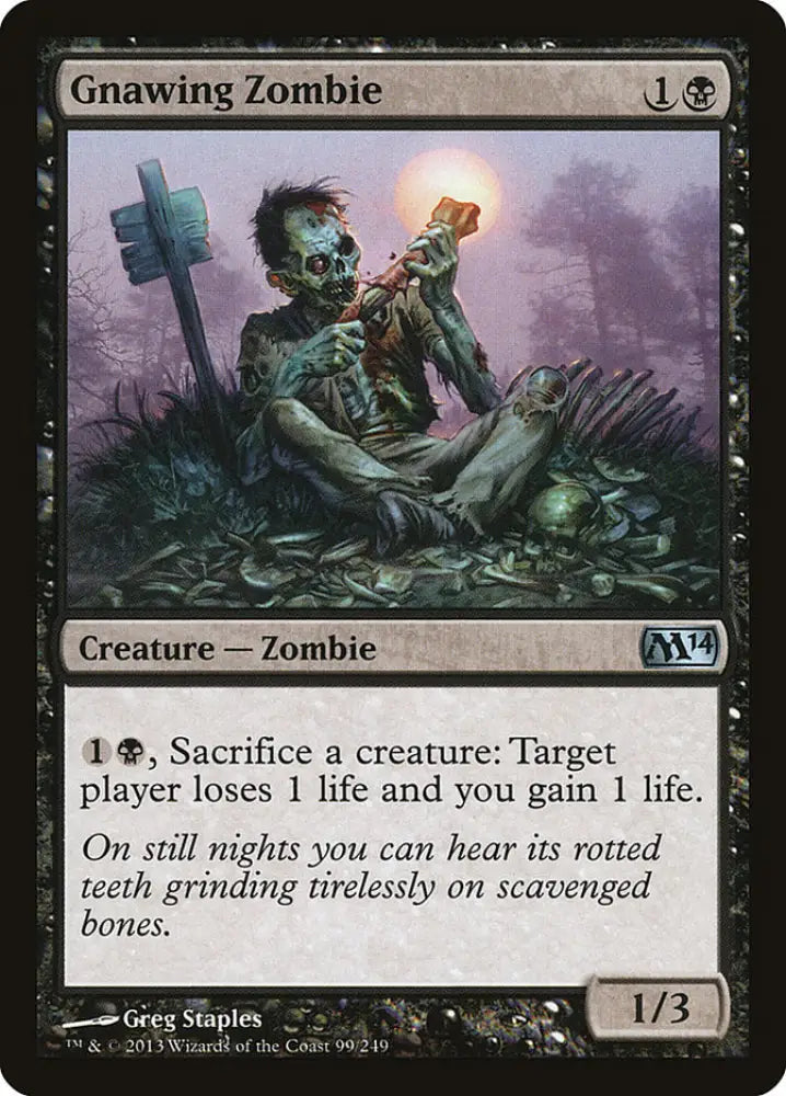 Gnawing Zombie [Magic 2014] - MTG Single