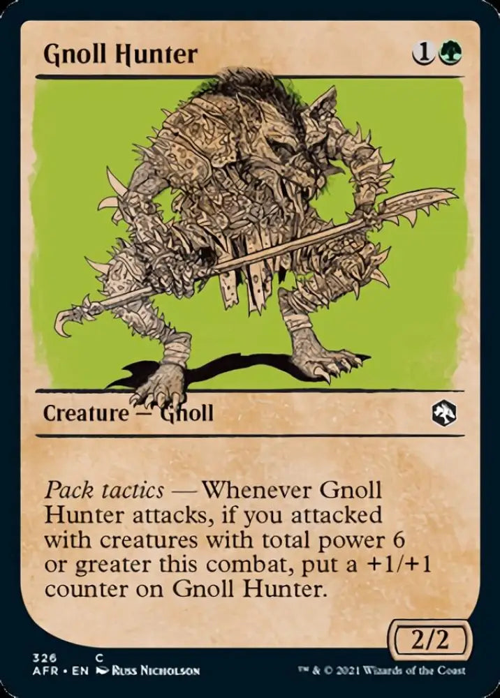 Gnoll Hunter (Showcase) [Dungeons & Dragons: Adventures in the Forgotten Realms] - MTG Single