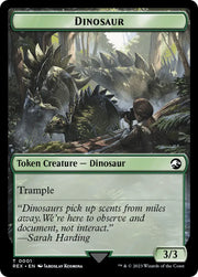 Gnome // Dinosaur (0001) Double-Sided Token [The Lost Caverns of Ixalan Tokens] - MTG Single