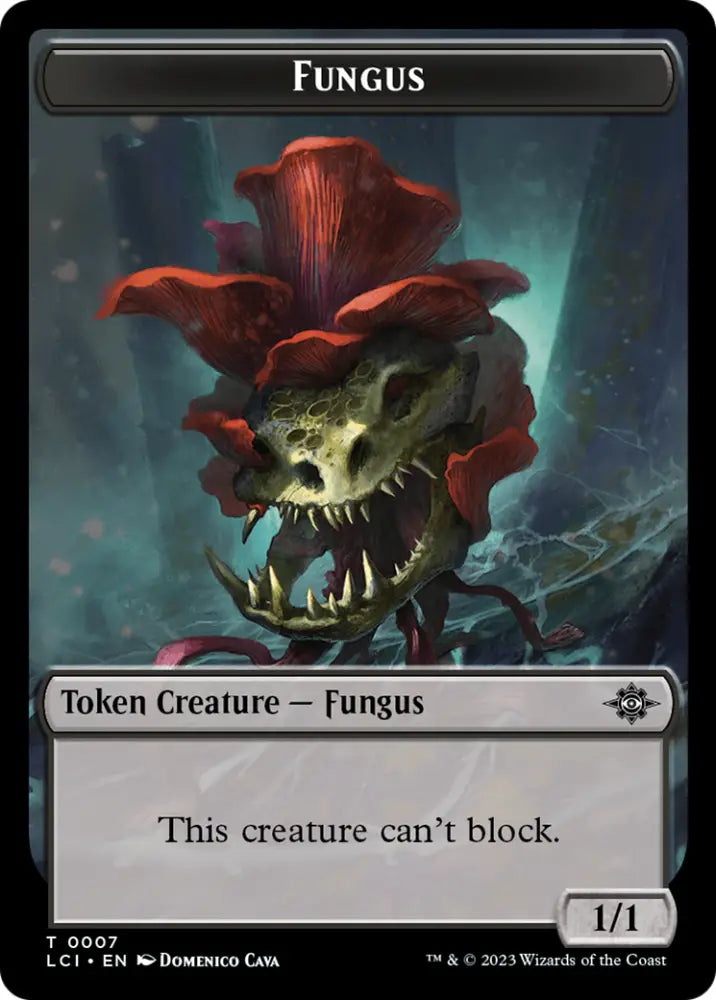 Gnome // Fungus Double-Sided Token [The Lost Caverns of Ixalan Tokens] - MTG Single