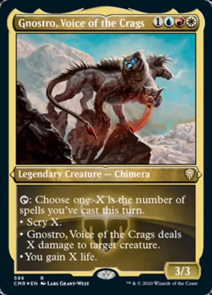 Gnostro Voice of the Crags (Etched) [Commander Legends] - MTG Single