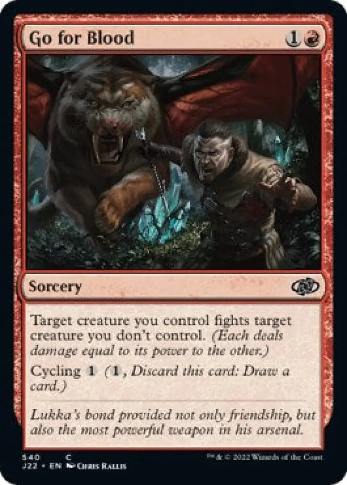 Go for Blood [Jumpstart 2022] - MTG Single