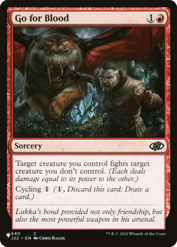 Go for Blood [The List] - MTG Single