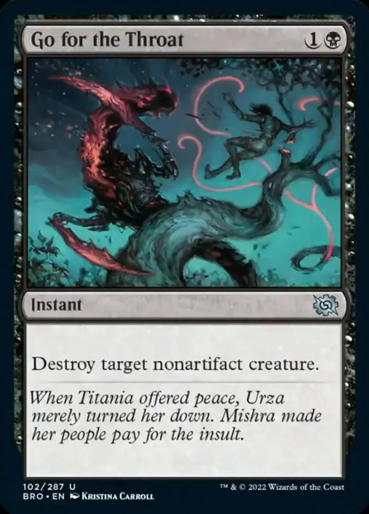 Go for the Throat [The Brothers’ War] - MTG Single