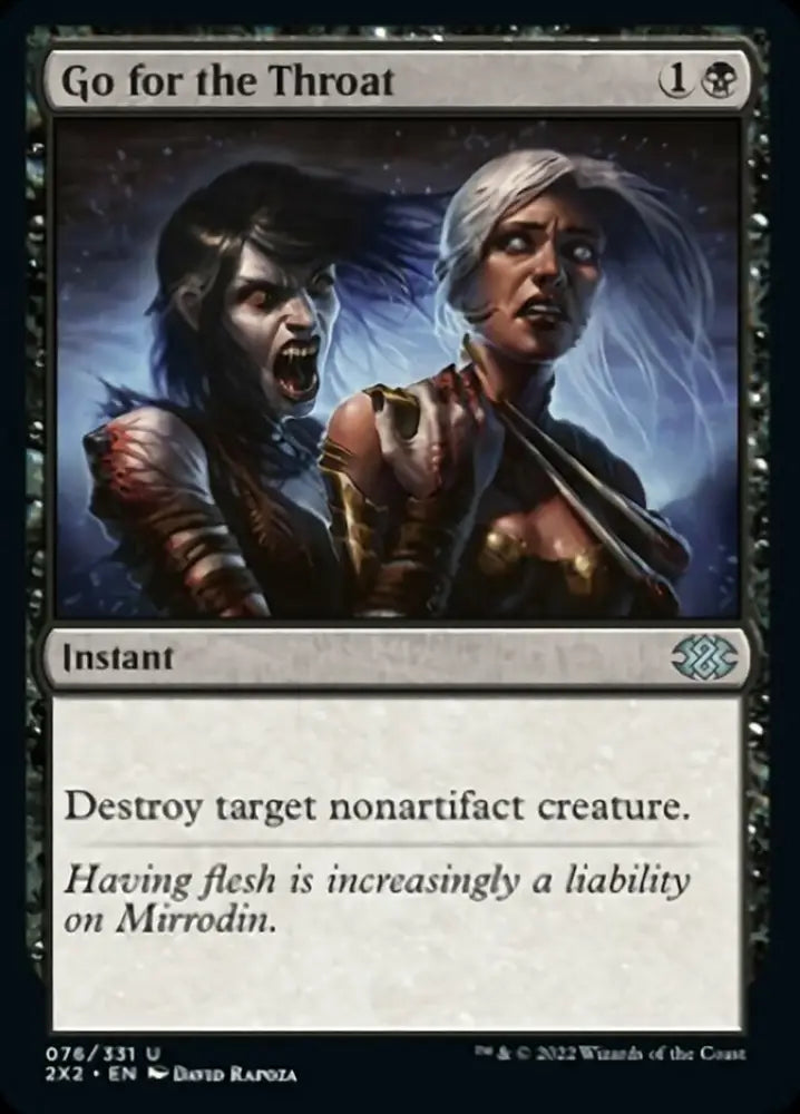 Go for the Throat [Double Masters 2022] - MTG Single