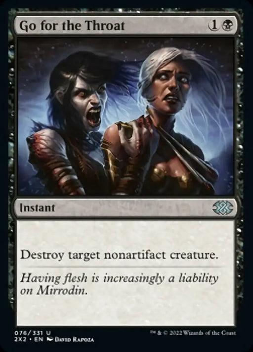 Go for the Throat [Double Masters 2022] - MTG Single