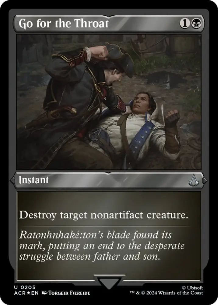 Go for the Throat (Foil Etched) [Assassin’s Creed] - MTG Single