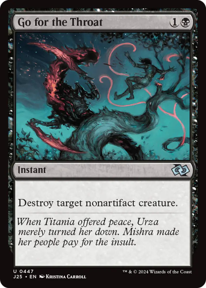 Go for the Throat [Foundations Jumpstart] - MTG Single