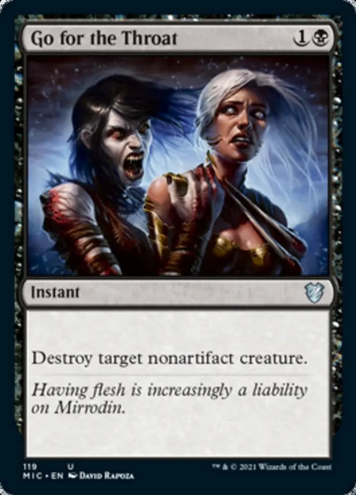 Go for the Throat [Innistrad: Midnight Hunt Commander] - MTG Single