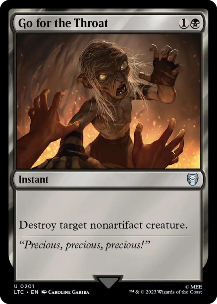 Go for the Throat [The Lord of the Rings: Tales of Middle-Earth Commander] - MTG Single